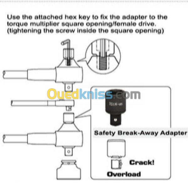 Multiplicateur  couple 3/4"  1" TOPTUL