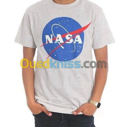 T-Shirt Blanc- Nasa Taille L