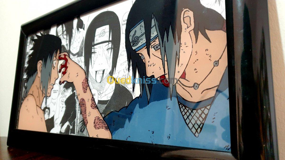 Anime cadres peinture sur verre