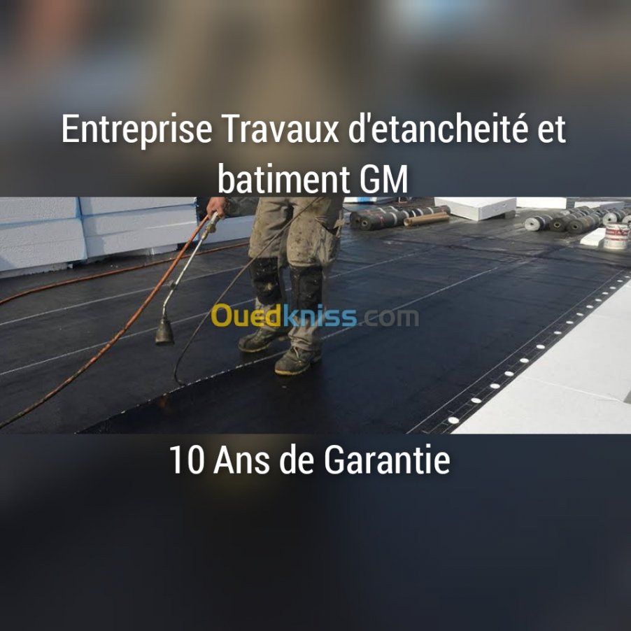 Travaux Etancheité et isolation 