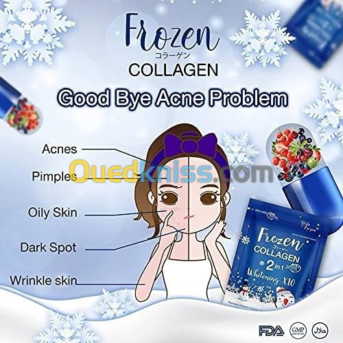 frozen collagen 2 in 1 whitening x10