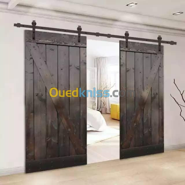 Vend lots de portes suspendu 