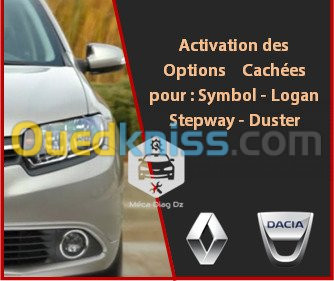 Activation des Options Cachées pour Symbol Logan Stepway