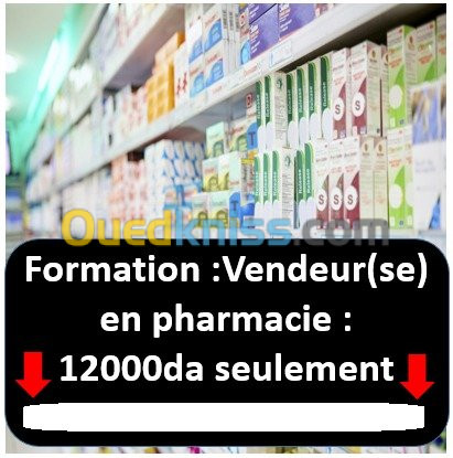 formation vendeur(se) en pharmacie