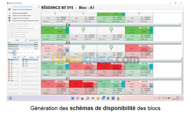 Progiciel de gestion l'entreprise la promotion immobilière 