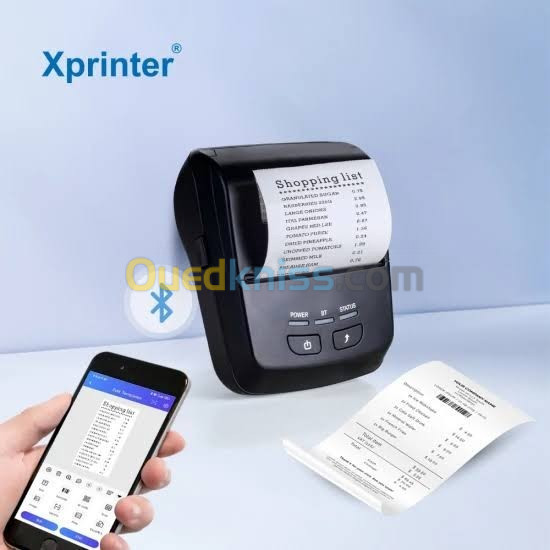 Mini imprimante portable xprinter xp-p801a 80mm originale gros et detail 