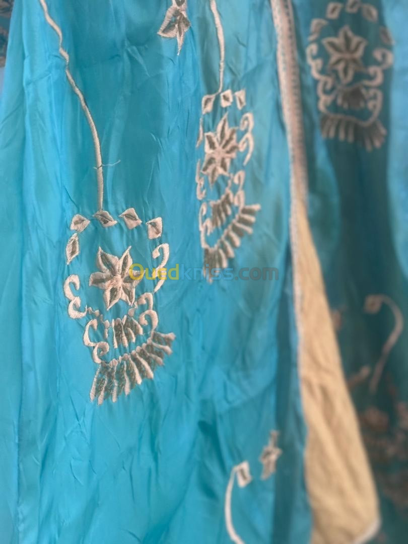 Caftan bleu turquoise 