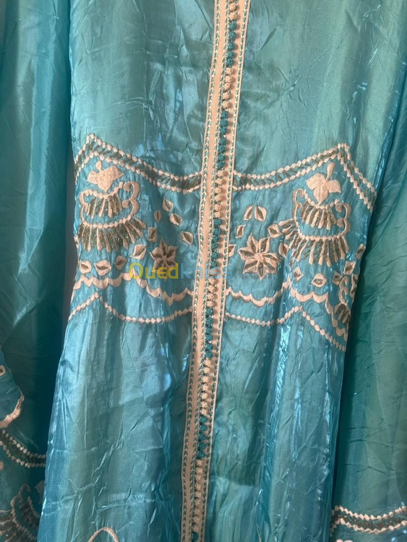 Caftan bleu turquoise 