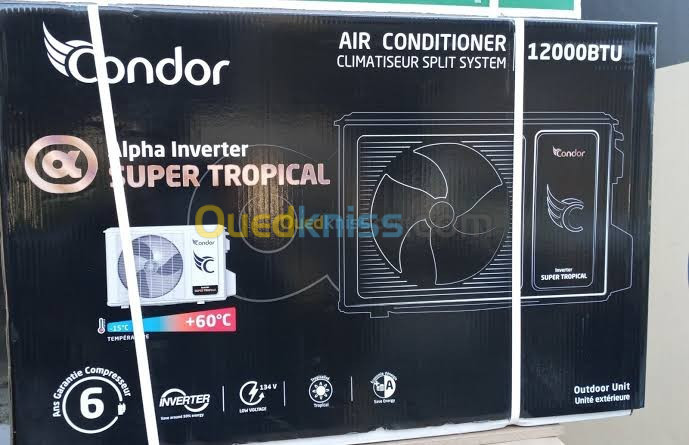 Promotion Climatiseur Condor 9btu,12btu,18btu Tropical inverter