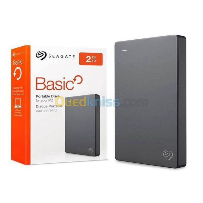  DISQUE DUR HDD EXTERNE SEAGATE BASIC 2TB - USB 3.0