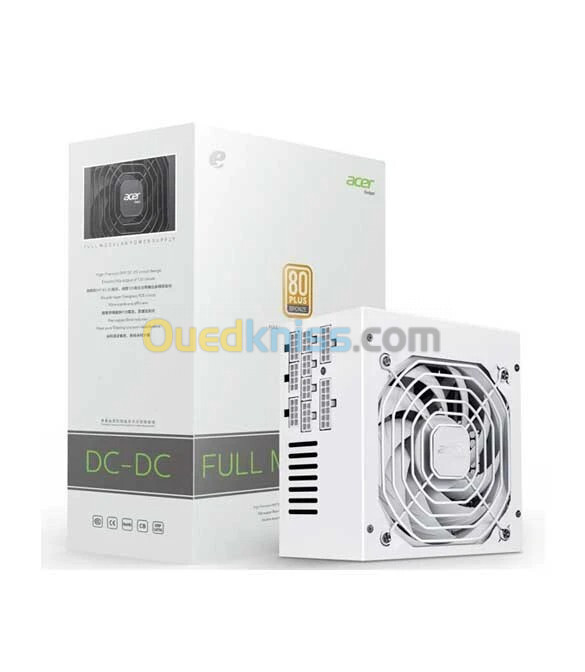 ALIMENTATION ACER 650W 80PLUS BRONZE FULL MODULAIRE AC650 WHITE