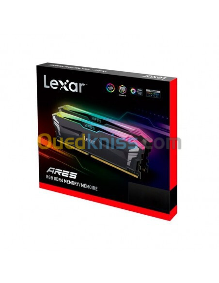 RAM Lexar Ares 32Go (2x16Go) DDR4 RGB 3600MHz - Haute Performance, Éclairage LED, Gaming