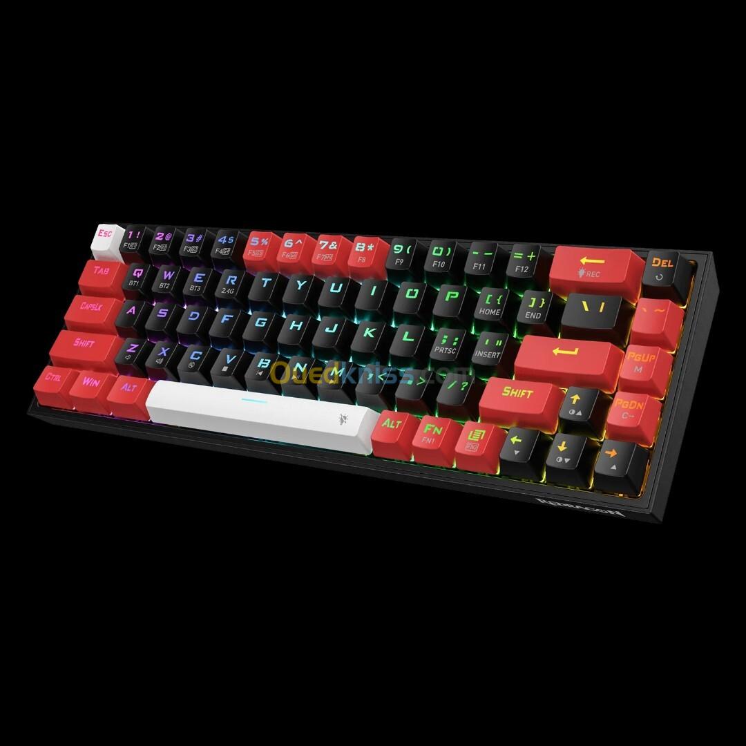 CLAVIER MECANIQUE REDRAGON CASTOR K631RGB-PROBRW WIRELESS