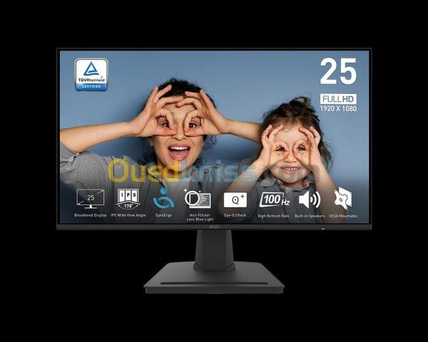 ECRAN MSI MP252 - 25" - IPS - 100HZ - 1MS - FULL HD