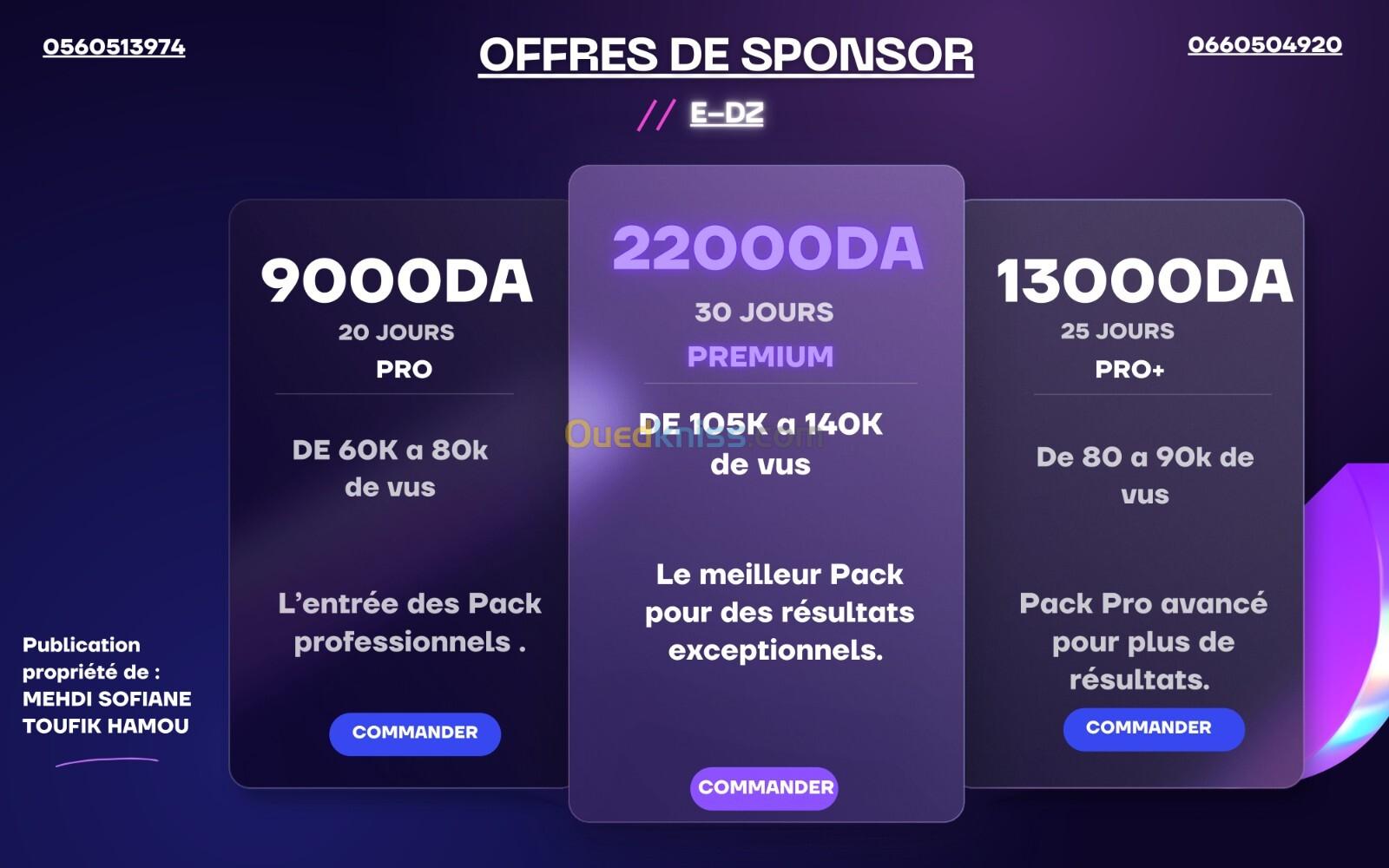 Sponsor/Boost . Facebook et Instagrame