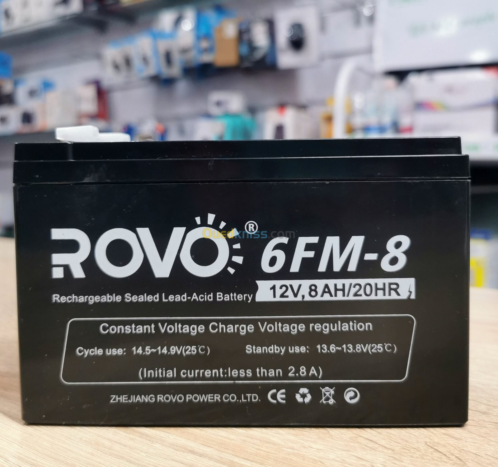 Batterie pour Onduleur 12V_8.0A ROVO