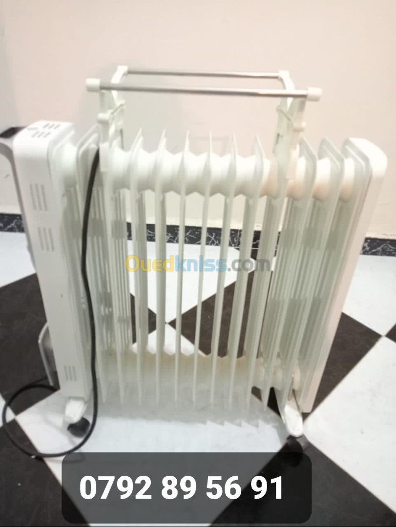 A vendre bain de huile + ventilateur + table de repassage, sèche linge 