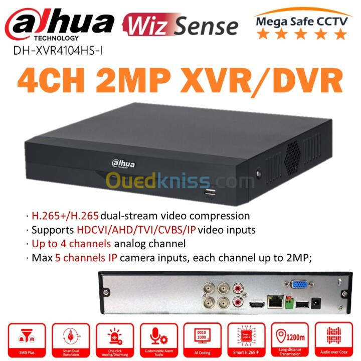 XVR DAHUA UP TO 5MP/4CH