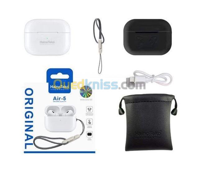 Haino teko Écouteurs Airpods Bluetooth Sans Fil Original Tactile - Air-5