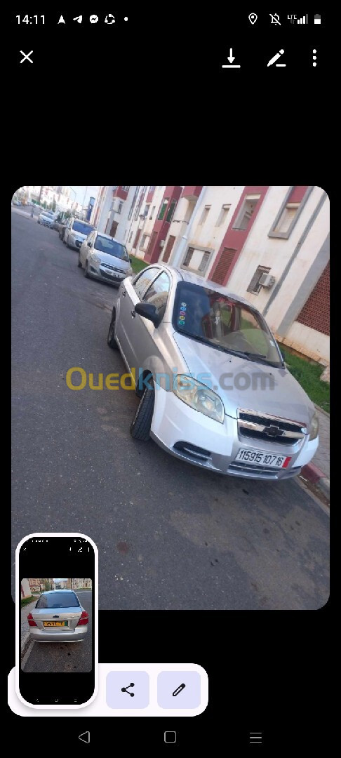 Chevrolet Aveo 4 portes 2007 Elegance Plus