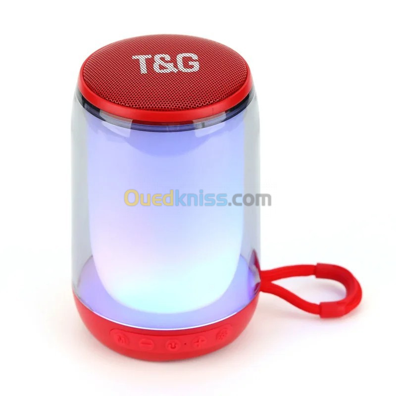 T&G Haut-parleur Bluetooth 5.3 à pulsation d'ambiance LED RGB