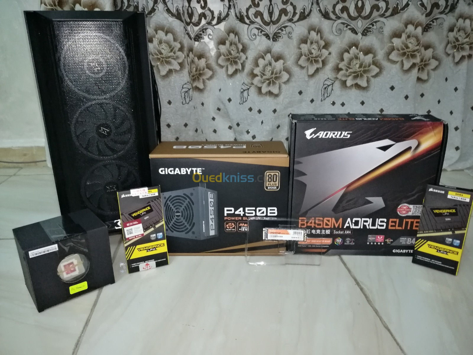 Pc Gamer Ryzen 5 3400g Vega 11 Gpu B450m Aorus Elite Corsair 16GB