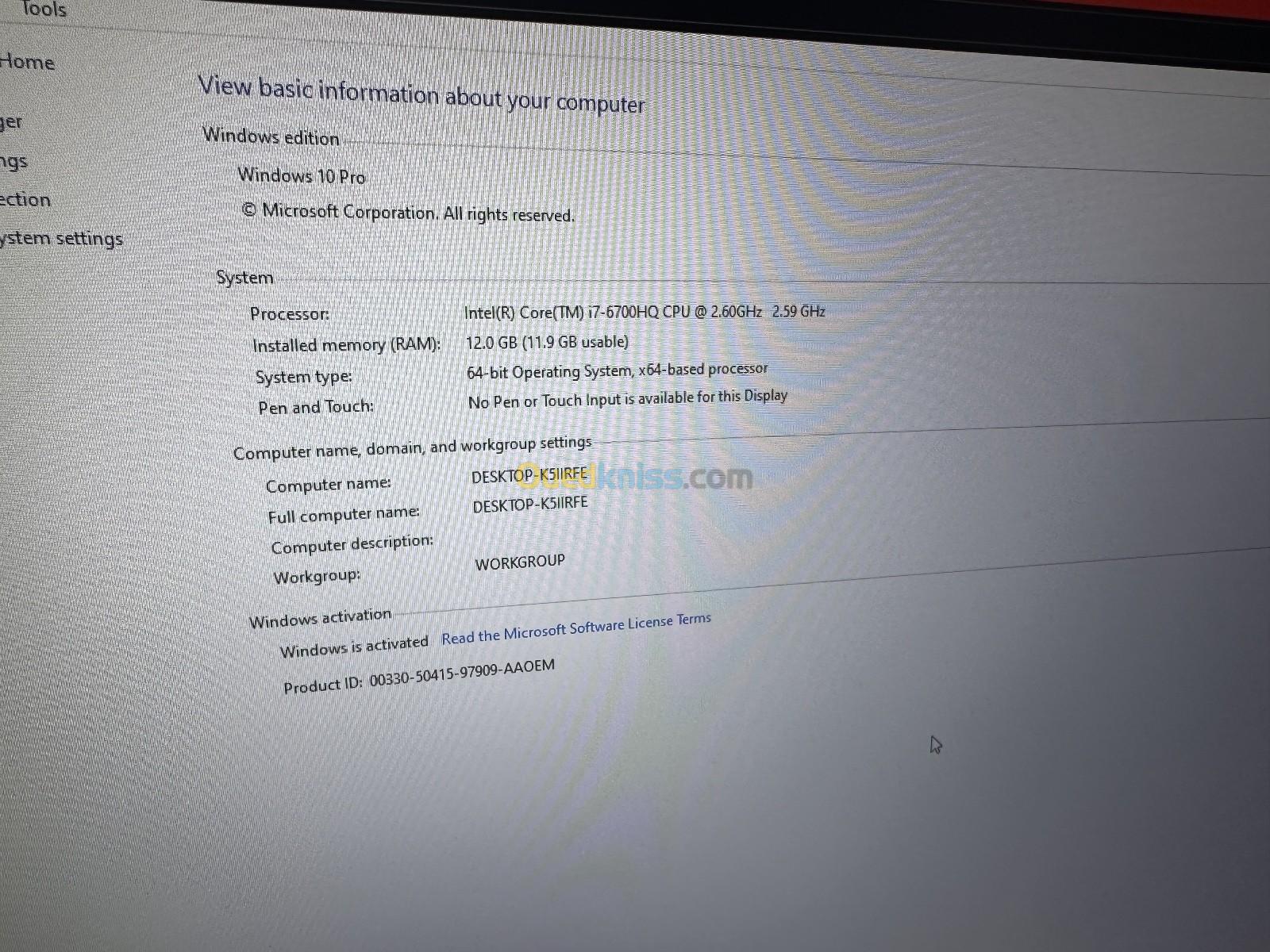 PC Asus i7 GTX950 12RAM 2T