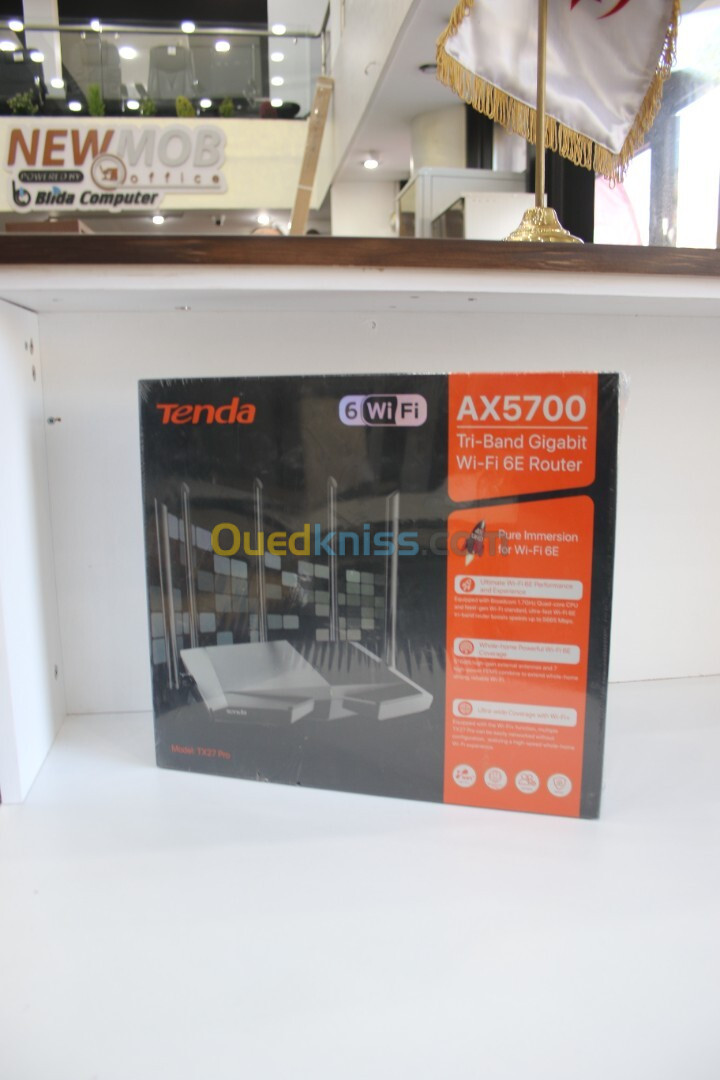 TENDA ROUTER TRI-BAND GIGABIT WIFI 6 