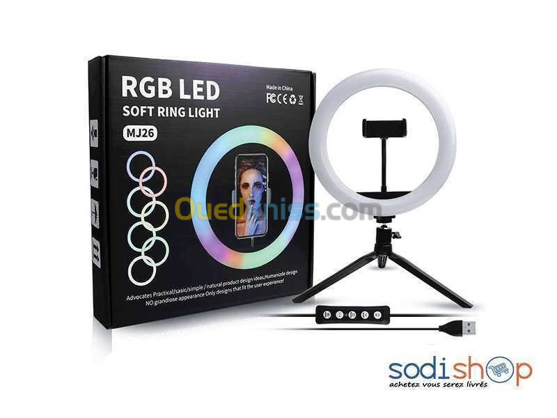 RING LIGHT SOFT LED 26CM ---> 52CM