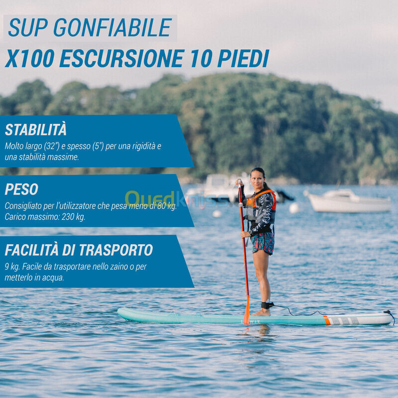 ITIWIT STAND UP PADDLE GONFLABLE DEBUTANT 10 PIEDS VERT