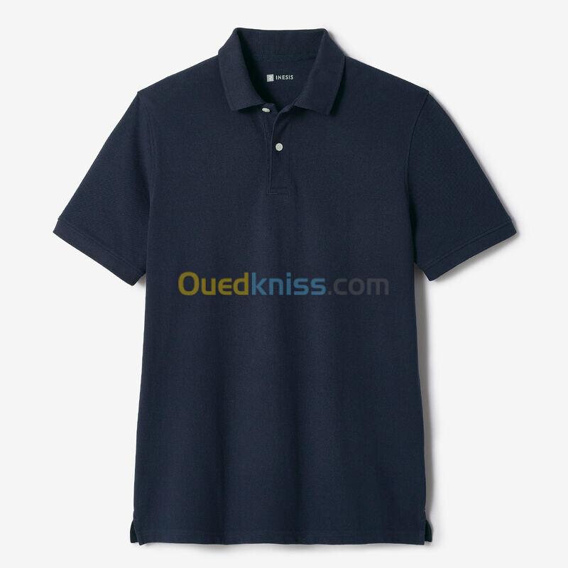 INESIS Polo de golf en coton manches courtes Homme - MW500 bleu marine