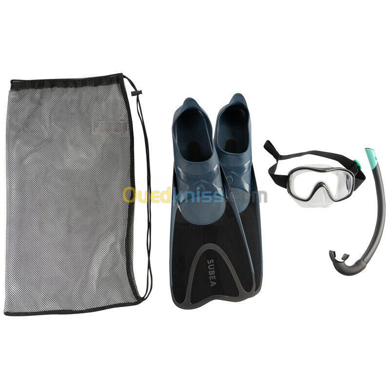 SUBEA KIT de snorkeling adulte palmes masque tuba 100