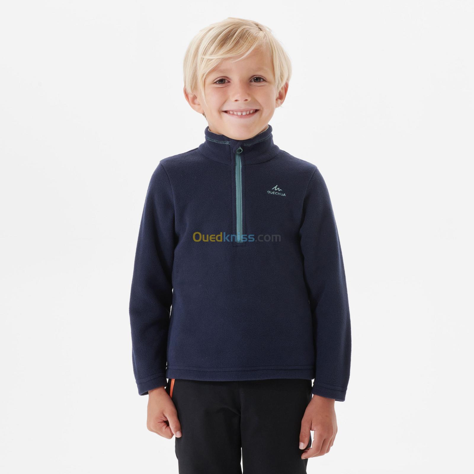 QUECHUA Polaire de randonnée - MH100 bleu marine - enfant 2-6 ans