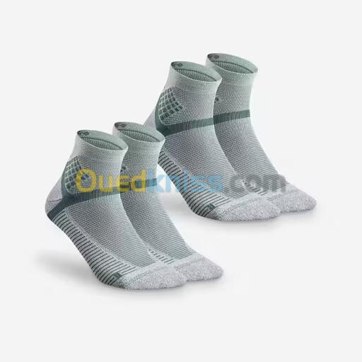 QUECHUA Chaussettes randonnée - Hike 500 Mid noire x2 paires