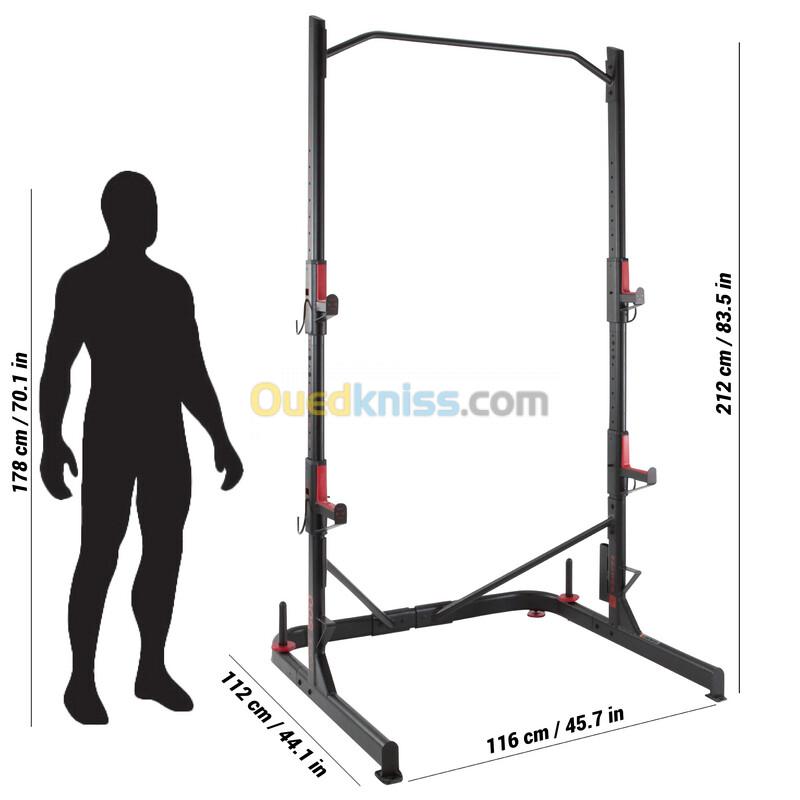 DOMYOS Rack de musculation squat traction