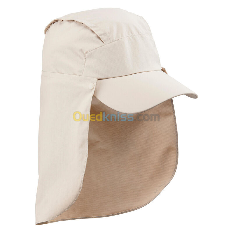 FORCLAZ CASQUETTE ANTI-UV AVEC PROTECTION NUQUE - MT900 - BEIGE