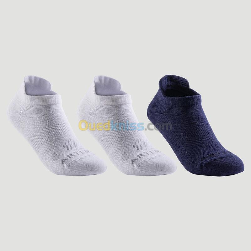 ARTENGO CHAUSSETTES DE SPORT ENFANT BASSES ARTENGO RS 160 BLANC MARINE LOT DE 3