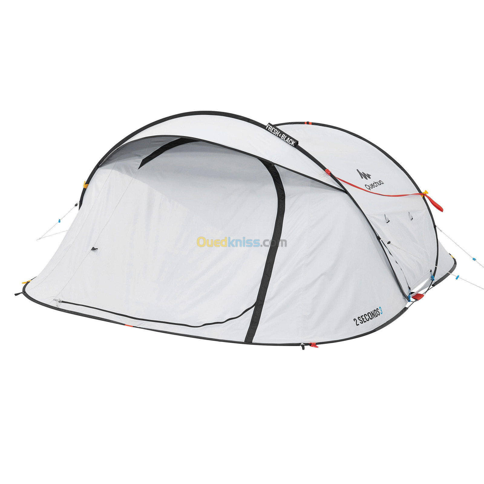 QUECHUA Tente de camping - 2 SECONDS - 3 places - Fresh & Black