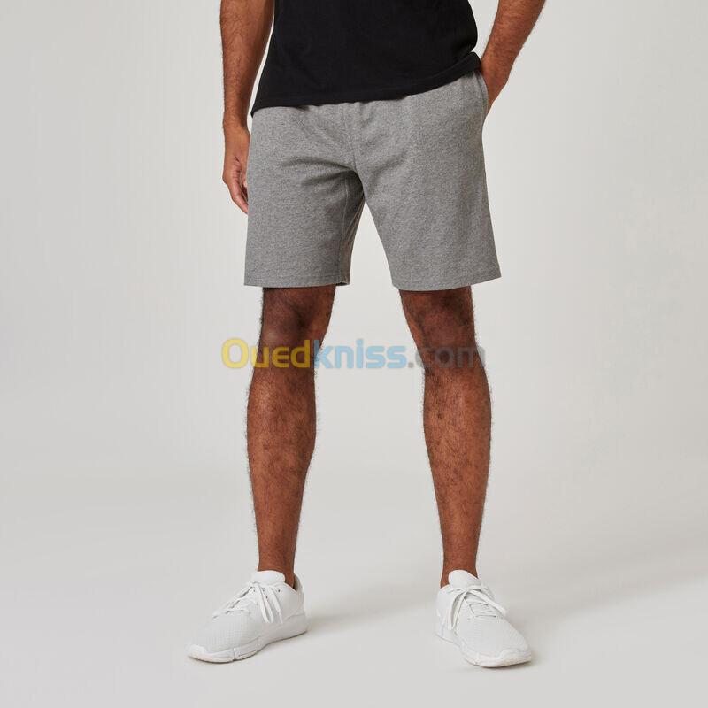 DOMYOS Short Fitness homme - 500 Essentials gris