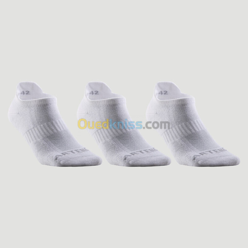 ARTENGO CHAUSSETTES DE SPORT BASSES ARTENGO RS 500 BLANC LOT DE 3