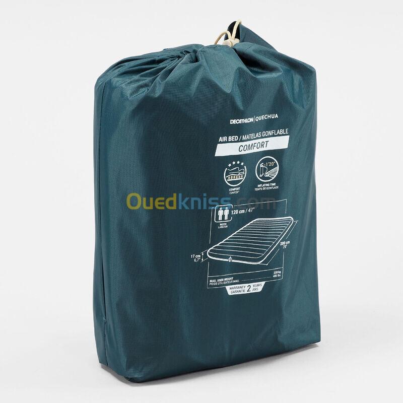 QUECHUA MATELAS GONFLABLE DE CAMPING - AIR COMFORT 120 CM - 2 PERSONNES