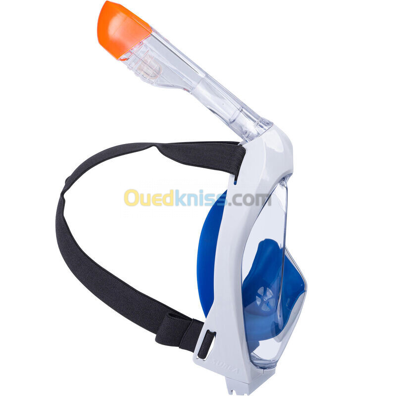 SUBEA Kit de snorkeling masque Easybreath 500 palmes Adulte - bleu