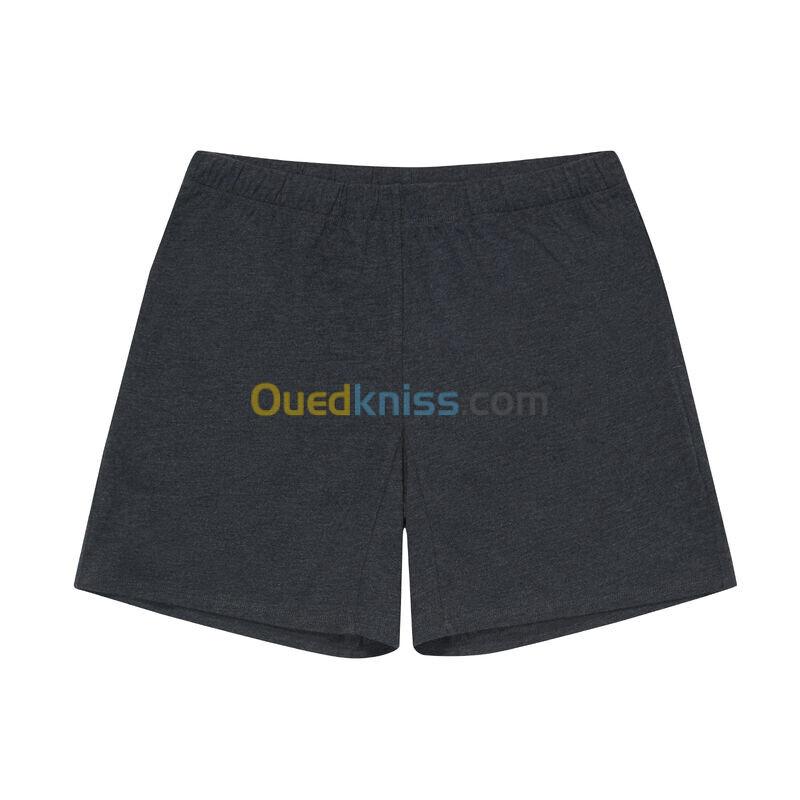 DOMYOS Short court Fitness Homme - 100 gris foncé