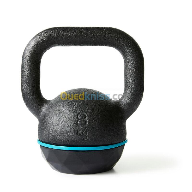 CORENGTH Kettlebell en fonte et base caoutchouc - 8 kg