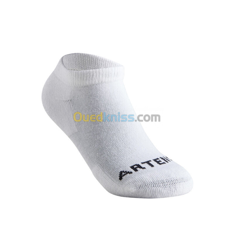 ARTENGO CHAUSSETTES SPORTS DE RAQUETTES BASSES ENFANT ARTENGO RS 100 BLANC LOT DE 3