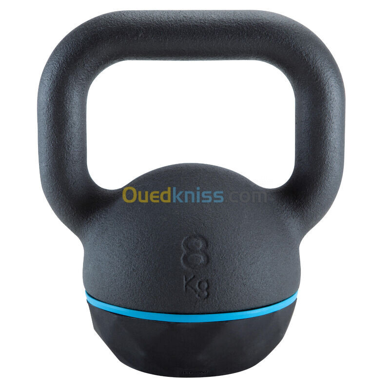 CORENGTH Kettlebell en fonte et base caoutchouc - 8 kg