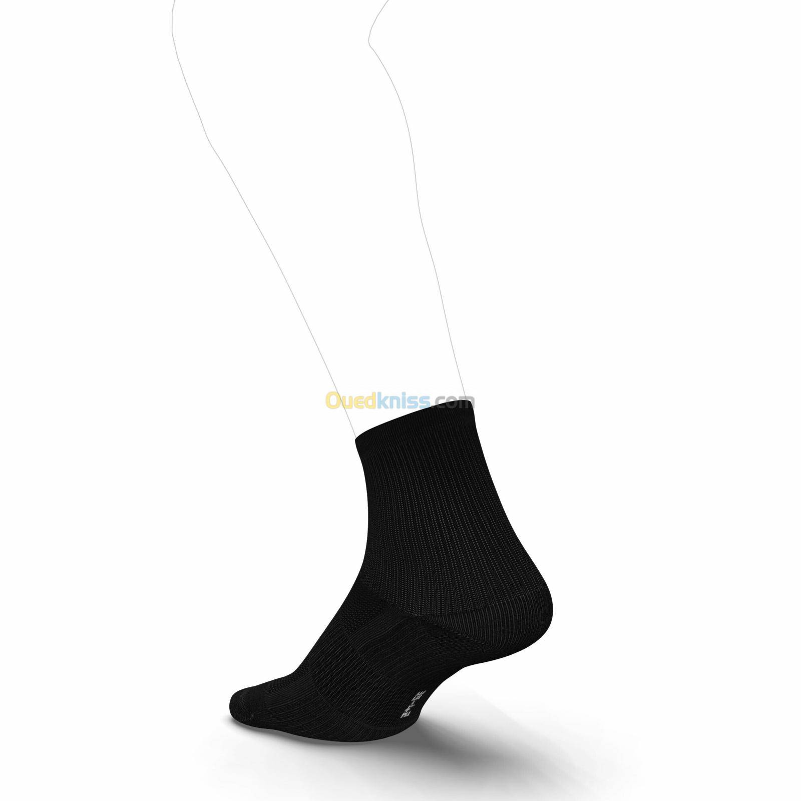 KIPRUN CHAUSSETTES DE RUNNING RUN500 MI-HAUTEURS X2 BLANCHES