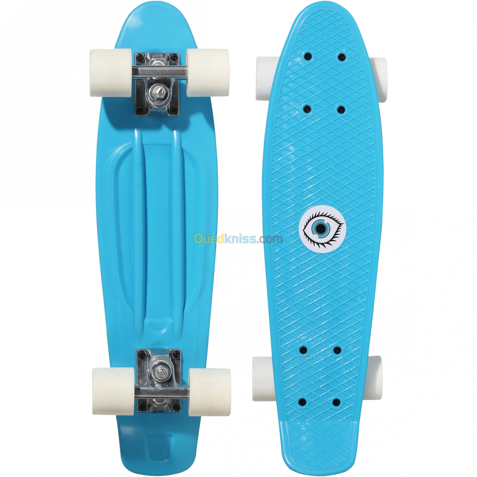 OXELO Mini skateboard enfant PLASTIQUE bleu PLAY 500