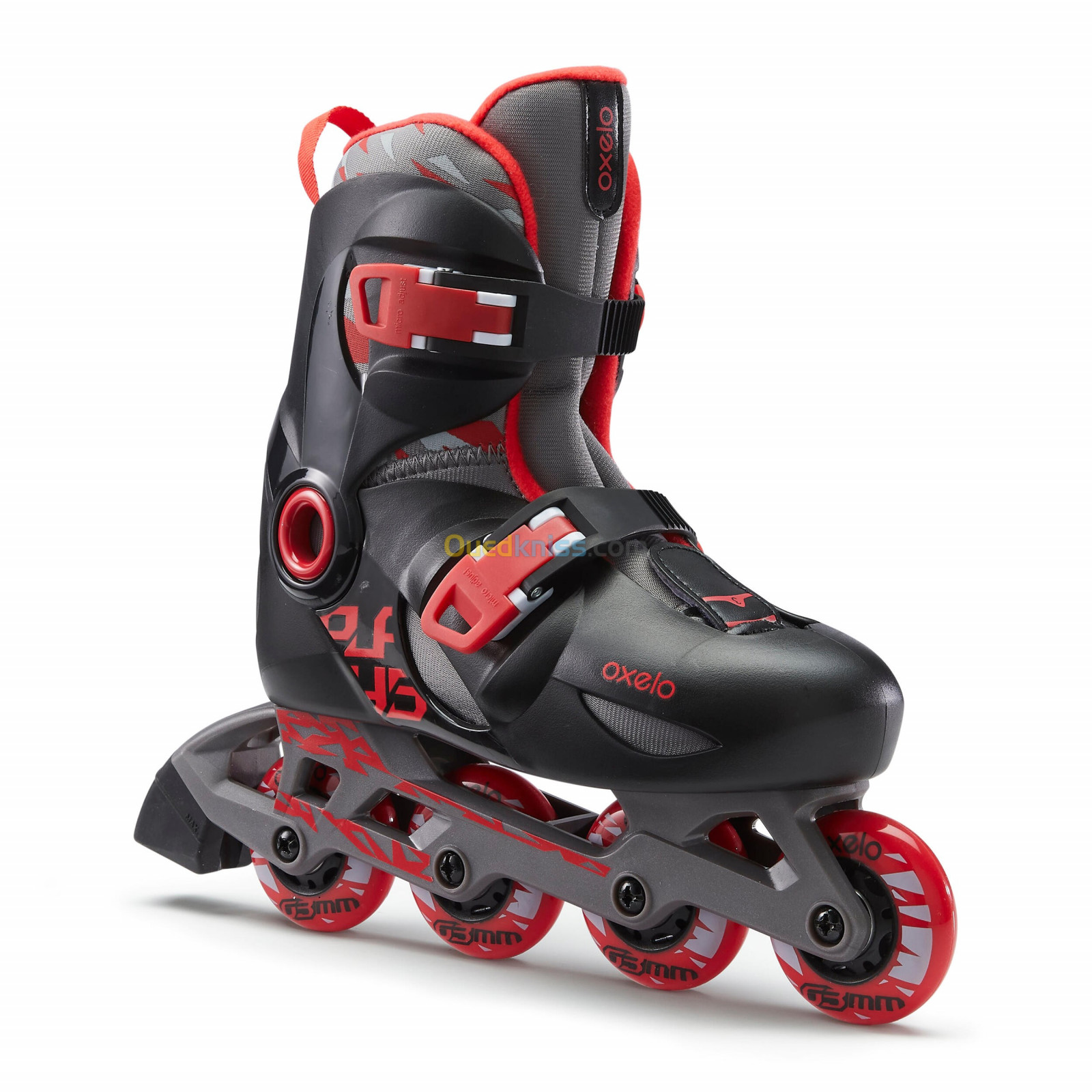 OXELO roller enfant PLAY5 rouge noir