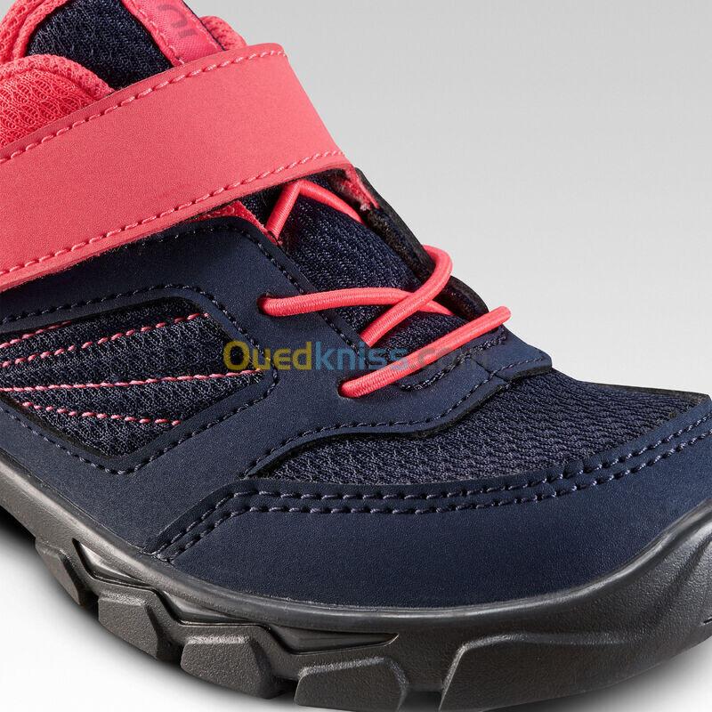 QUECHUA Chaussures de randonnée enfant avec scratch MH100 bleu et rose du 24 AU 34